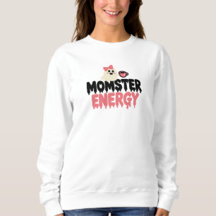 Momster Energy Cute Spooky Halloween Ghost Sweatshirt