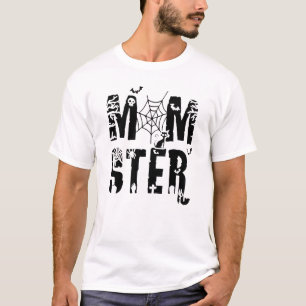 Momster Funny Halloween Spider Bat Graphic T-Shirt