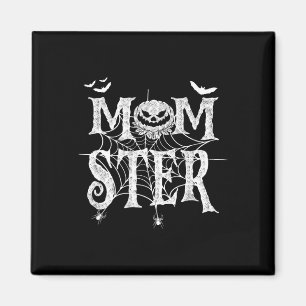 Momster Funy Halloween For Mom Monster Pumpkin Mom Magnet