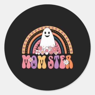 Momster Ghoulish Party Lovers Creepy Zombie Ghost Classic Round Sticker