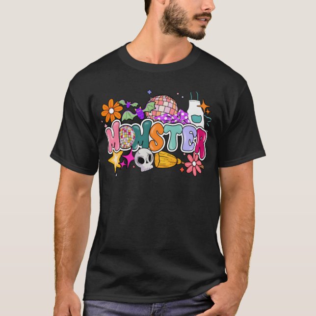 Momster Halloween For Mom Halloween Funny boy T-Shirt (Front)