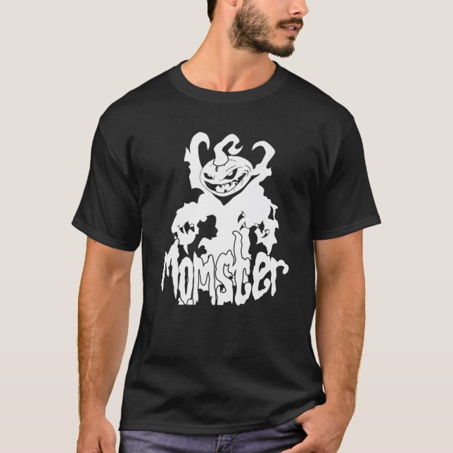 Momster Halloween Ghosts Costume Gift For Mom T-Shirt (Front)