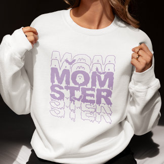 Momster Halloween Mom Funny Fall Sweatshirt