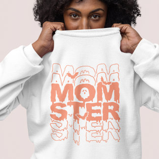Momster Halloween Mom Funny Fall Sweatshirt