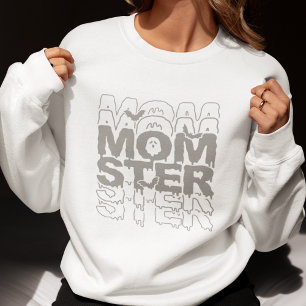 Momster Halloween Mom Funny Fall Sweatshirt