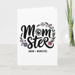 Momster. (Mom + Monster) Holiday Card