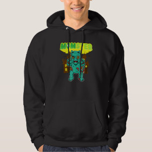 Momster Monster Mom Scary Halloween Mommy Creepy C Hoodie