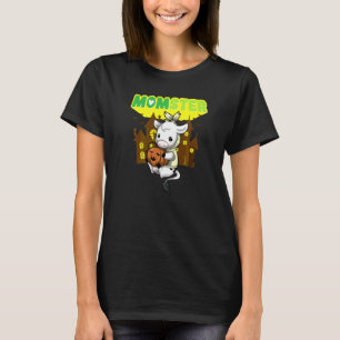 Momster Monster Mom Scary Halloween Mommy Creepy C T-Shirt
