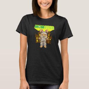 Momster Monster Mom Scary Halloween Mommy Creepy C T-Shirt