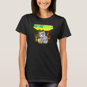 Momster Monster Mom Scary Halloween Mommy Creepy C T-Shirt
