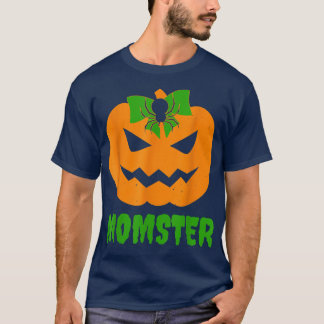 Momster Pumpkin bow Mom Halloween costume spooky s T-Shirt