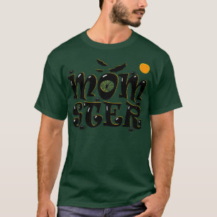 Momster Women Funny Halloween Spider Bat  Mom Ster T-Shirt