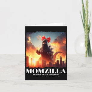 Momzilla mother of monsters retro vintage mama card