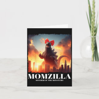 Momzilla mother of monsters retro vintage mama card