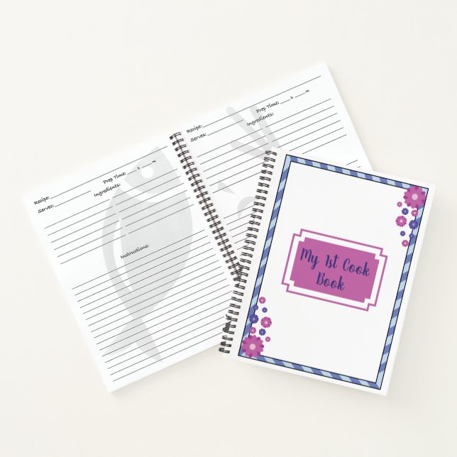 Mon 1er livre de cuisine | Carnet Spiral (Intérieur)
