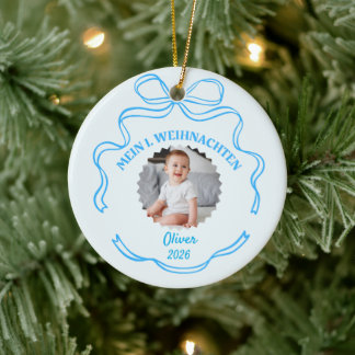 Mon 1er Noël Ornement pour bébé, garçon