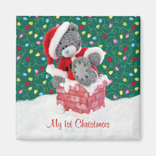 Mon 1er Noël - Père Noël Teddy Bear Magnet