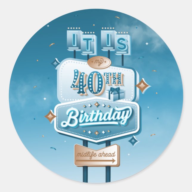 Mon 40e anniversaire / Stickers (Devant)