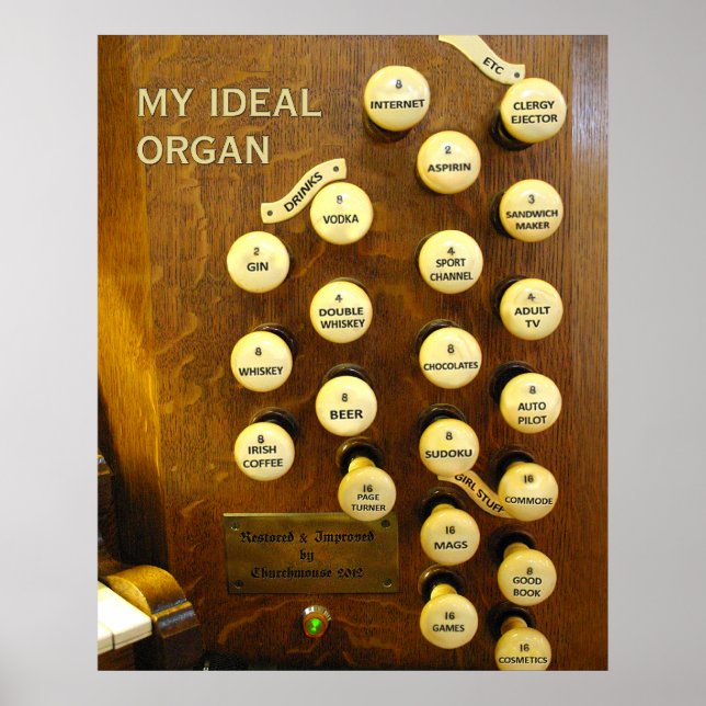 Mon affiche d'orgue idéale - taille moyenne (Devant)