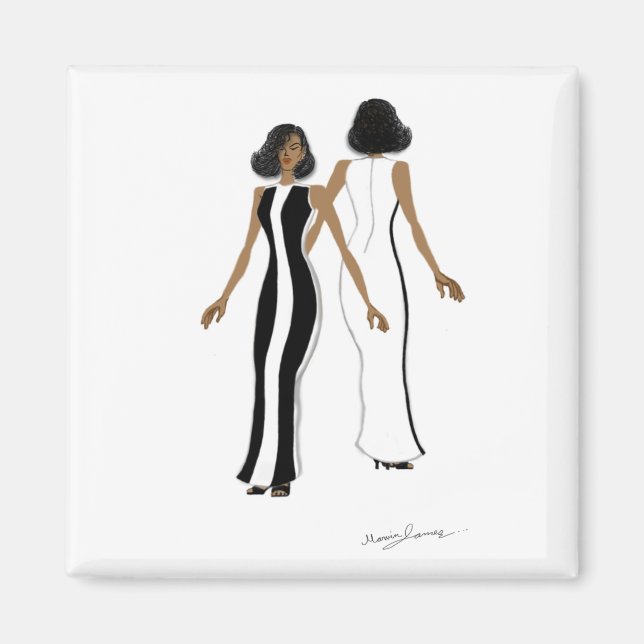 Mon aimant Carré de mode (Devant)