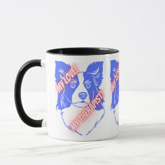 Mon amour mon Thérapeutique Chien Mug
