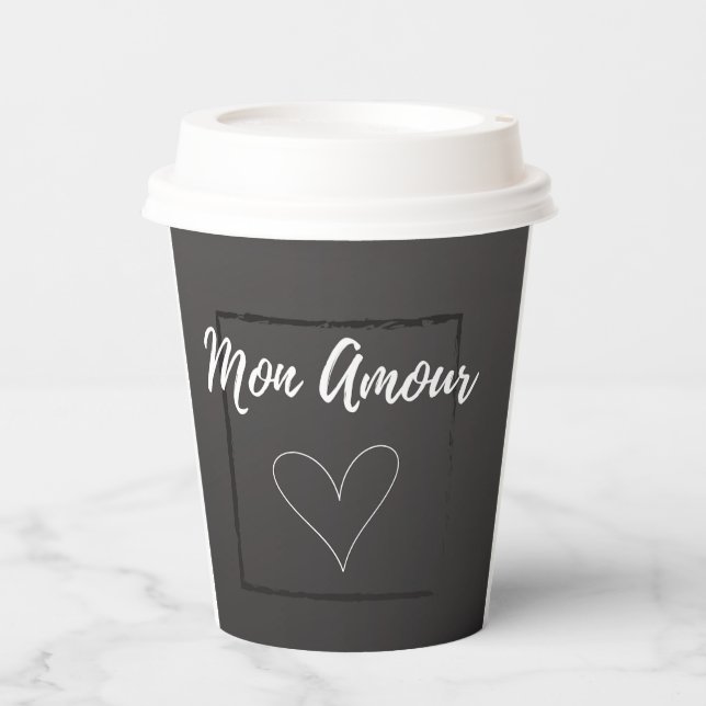 Mon Amour Paper Cups (Front)