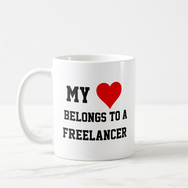 Mon Appartenance À Une Mug De Freelancer (Gauche)