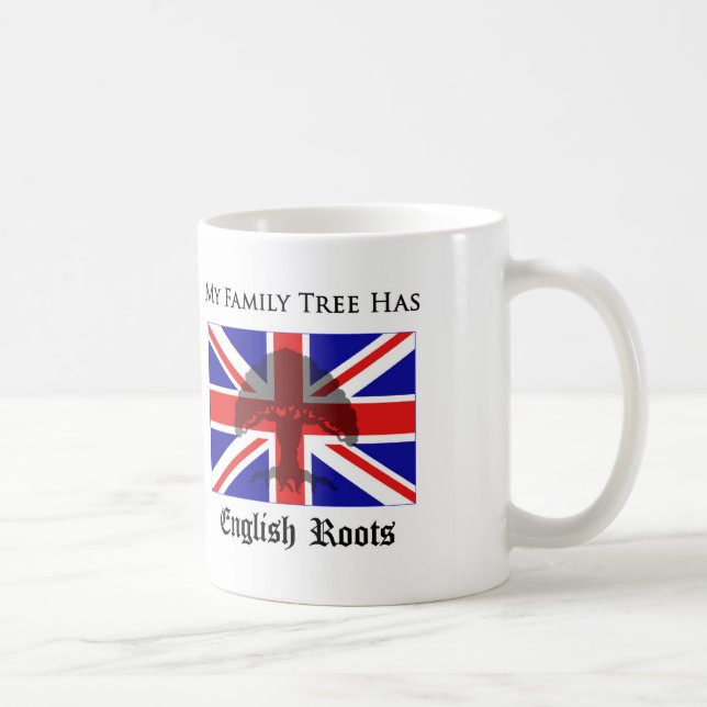 "Mon arbre généalogique tasse a racines anglaises" (Droite)