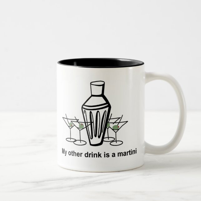 Mon autre boisson est un martini - tasse (Droit)