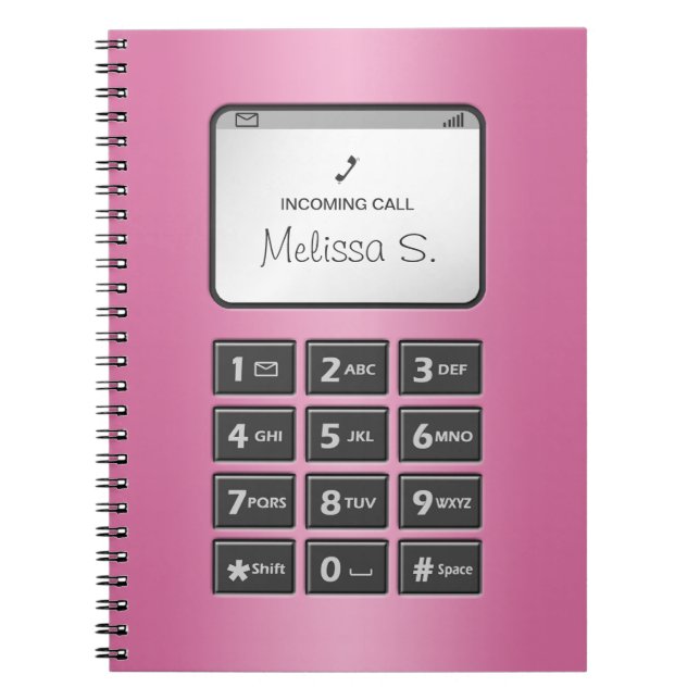 Mon autre téléphone - Carnet rose (Devant)