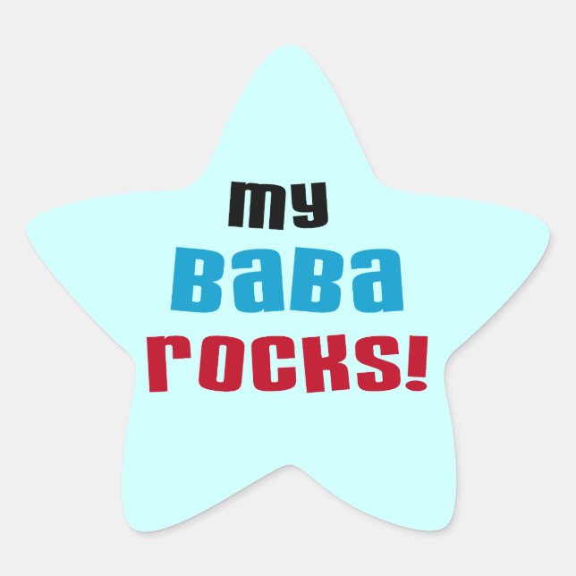 Mon Baba Rocks Stickers (Devant)