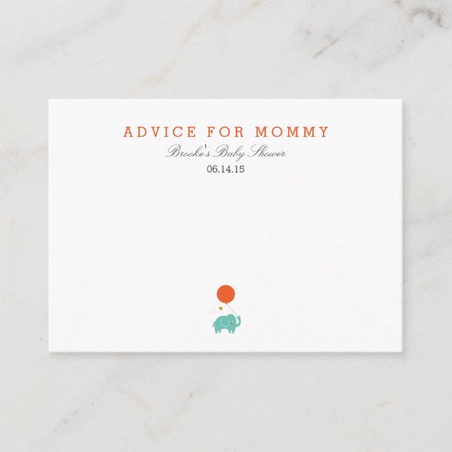 Mon ballon | Cartes de conseil maman (Devant)