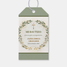 Mon Baptême Étiquette de Cadeau de Baptême Personn