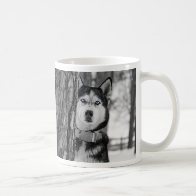 Mon bébé bleu yeux café Mug (Droite)