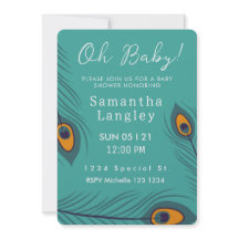 Mon bébé ! Invitation Baby shower de printemps