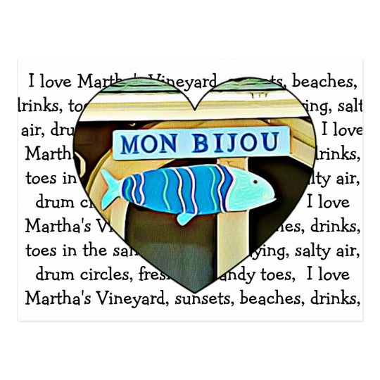 Mon Bijou Martha's Vineyard Post Card