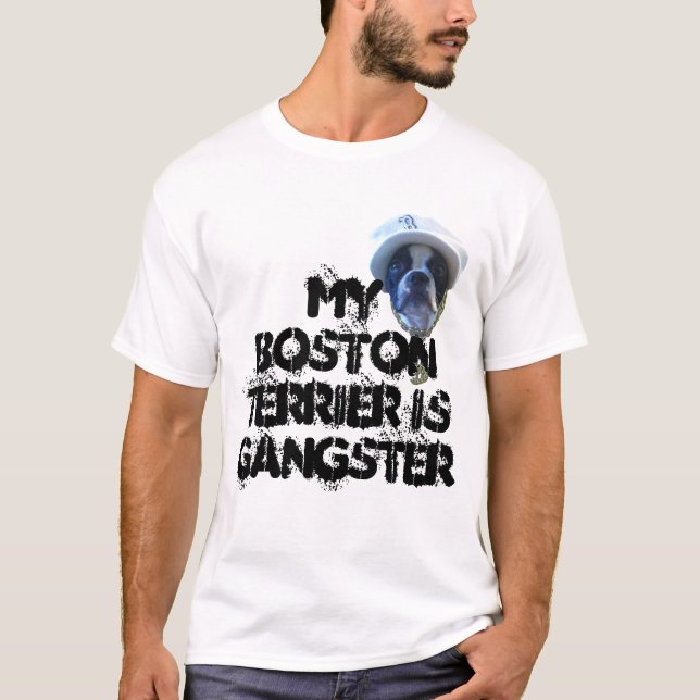 Mon Boston Terrier est T-shirt de bandit (Devant)