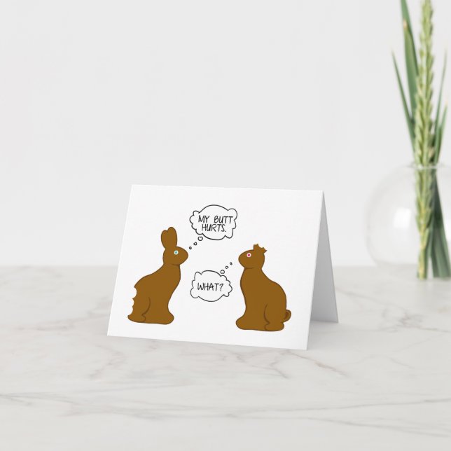 Mon bout blesse la carte de lapins (Devant)