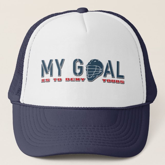 Mon but, Lacrosse Goalie Casquette (Devant)