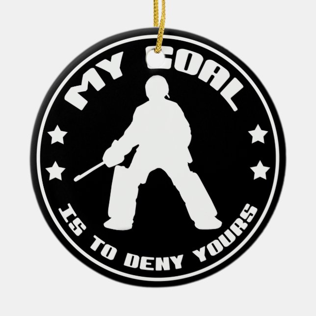 Mon but, ornement de gardien de but d'hockey de (Devant)