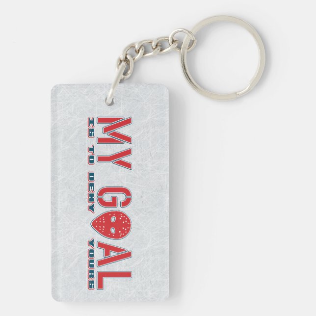 Mon but, Porte - clé de masques de gardien de but  (Dos)