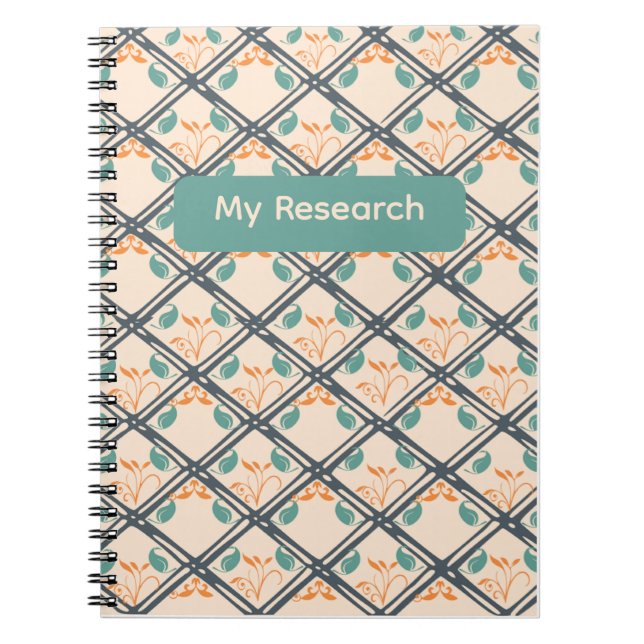 Mon cahier de recherche (Devant)