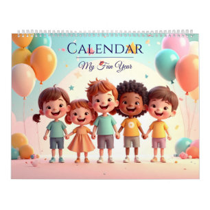 Mon calendrier pour enfants "Année amusante"