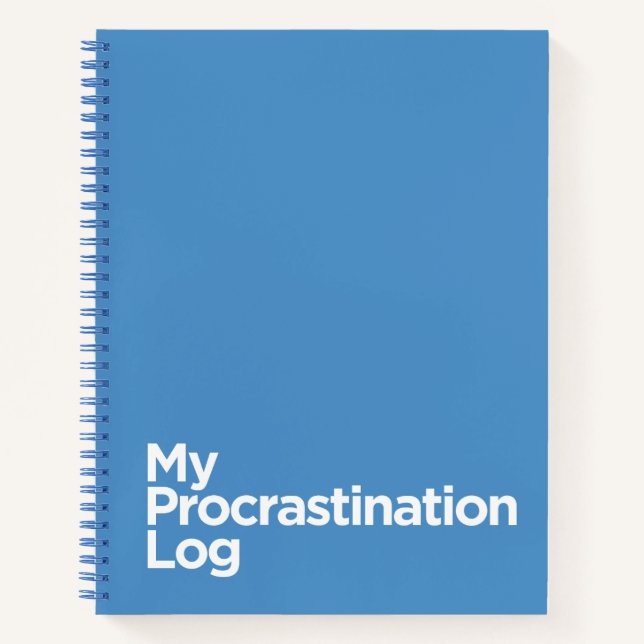 Mon Carnet de journal de la protéastination (Devant)