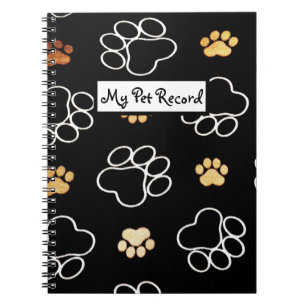 Mon carnet mignon de santé d'animal familier de