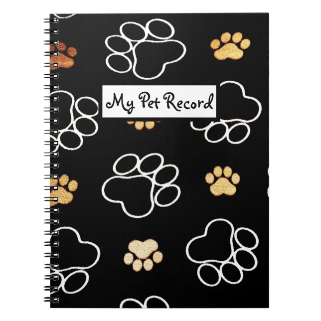 Mon carnet mignon de santé d'animal familier de (Devant)