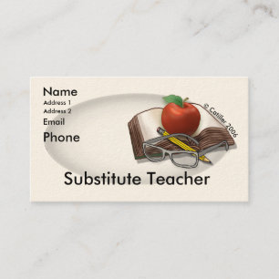 Mon Carte de visite enseignant suppléant