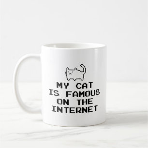 Mon Chat Est Célèbre Sur Internet Café Mug