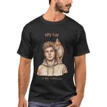 Mon chat est mon âme sœur T-shirt pour amoureux de