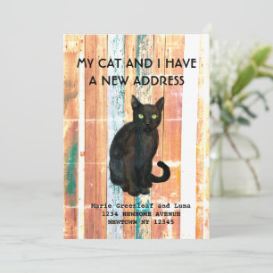 Mon chat et moi avons déménagé Faire-part